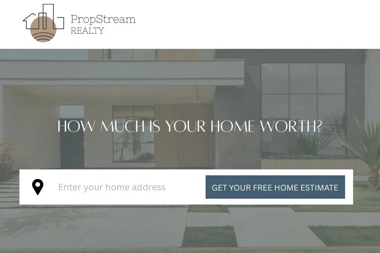 real estate landing page example