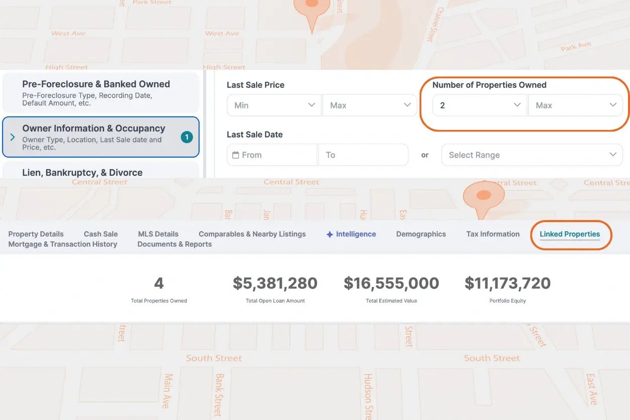 propstream filtering screengrabs