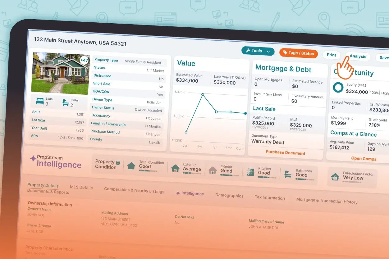 propstream property overview report