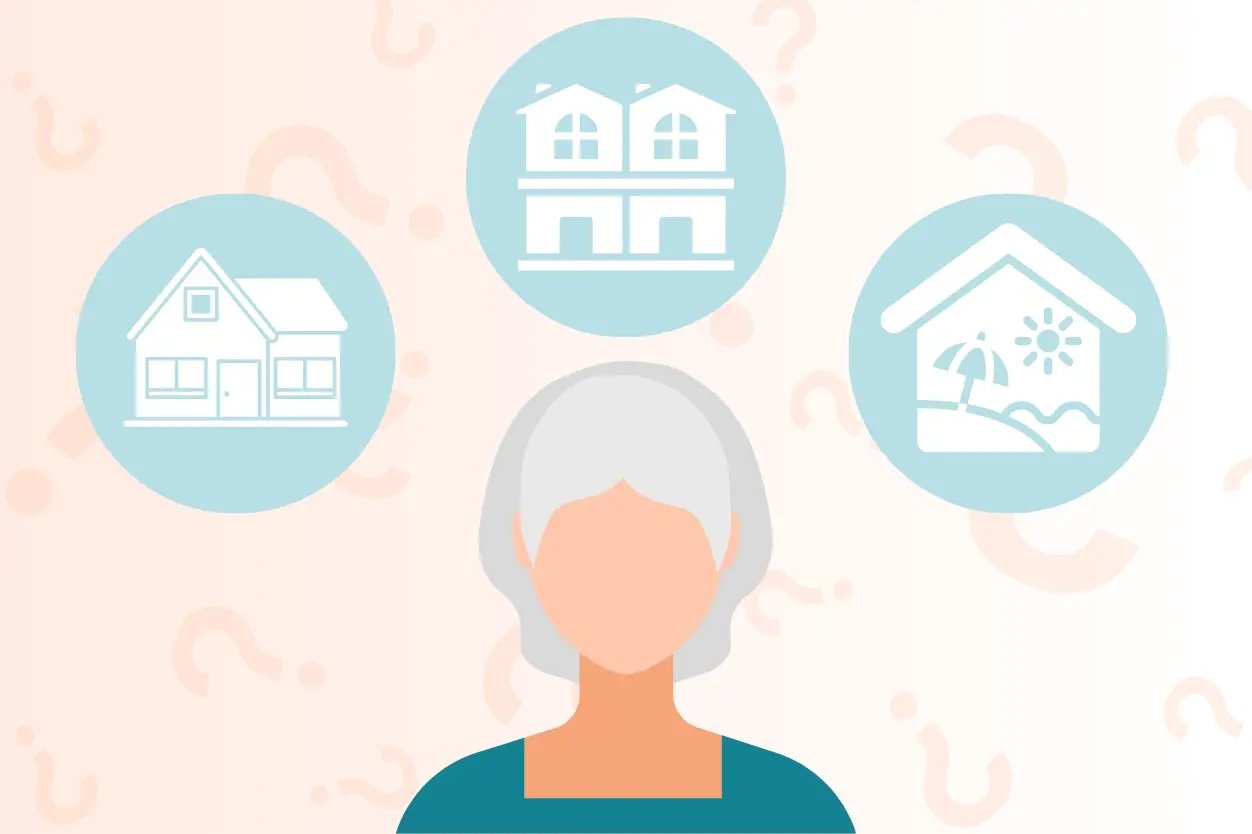 older woman think about investing in real estate for retirement