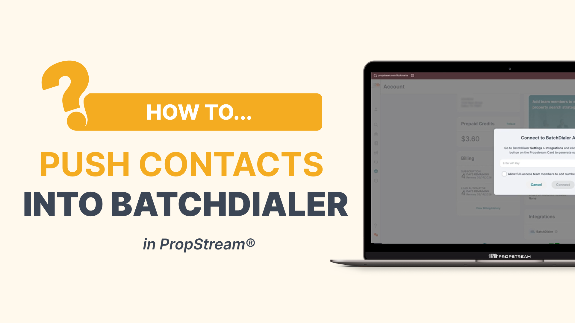 How To Push Contacts Into BatchDialer in PropStream