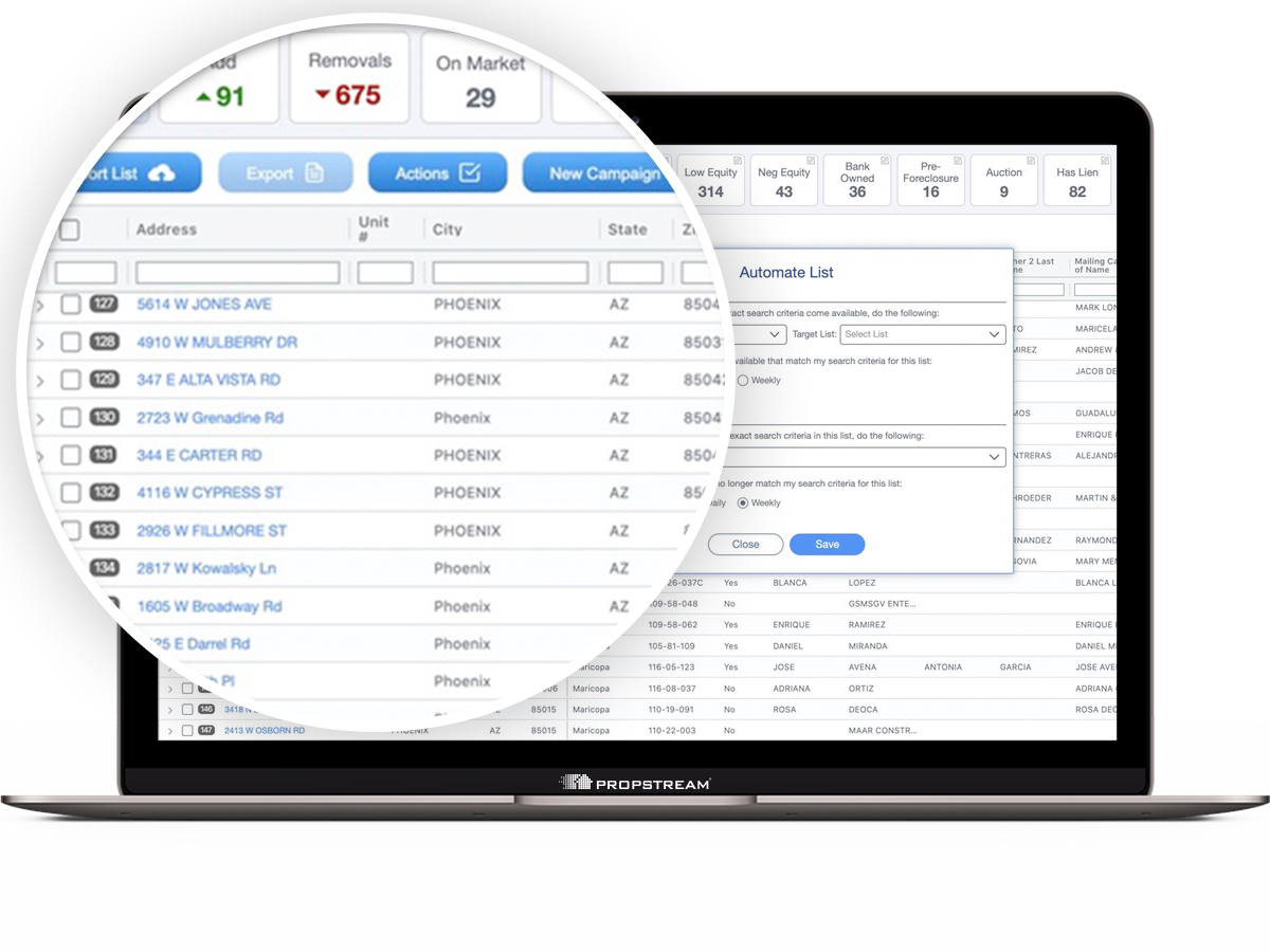 Easily build real estate marketing lists with AUTOMATOR®