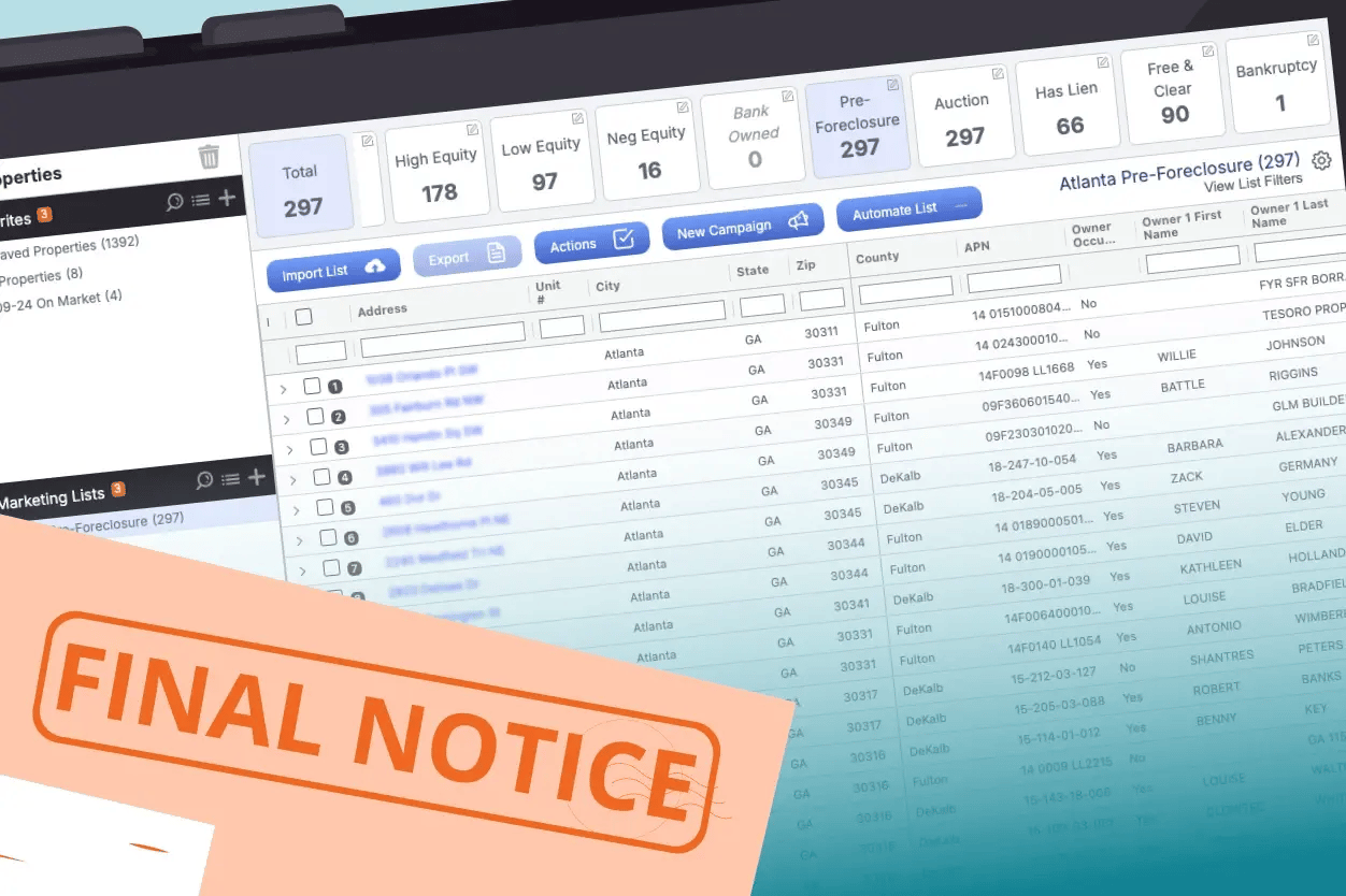 propstream notice of default