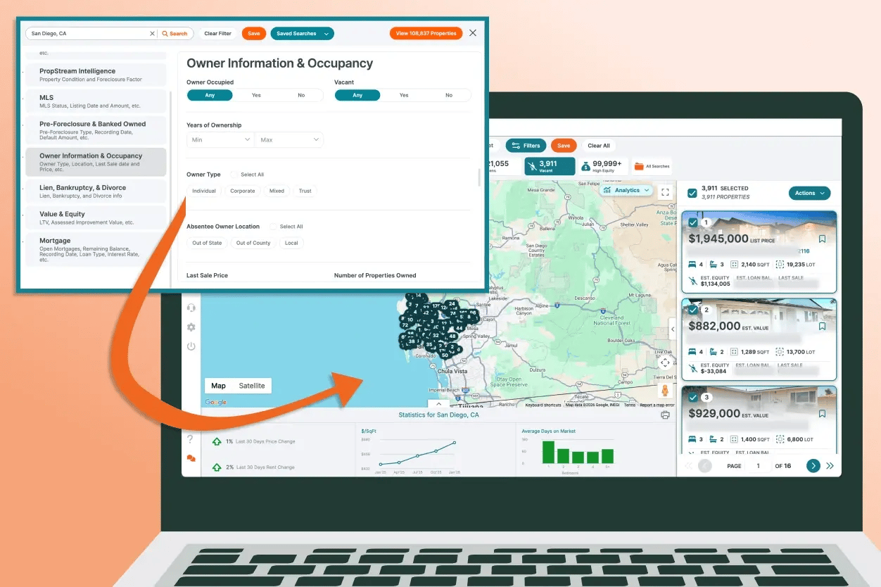 senior owners lead list - propstream