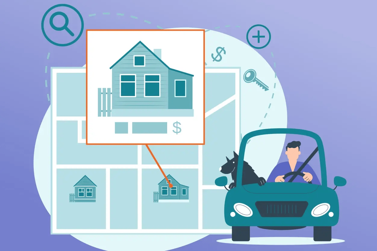 driving for dollars in 2026 - am man driving across a neighborhood