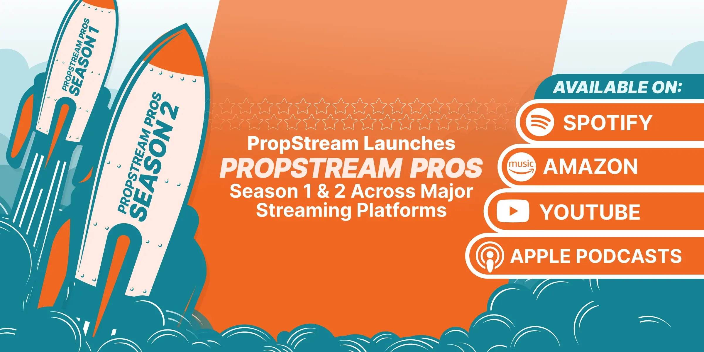 PropStream Pros Season 1 & 2 are live across all major streaming platforms