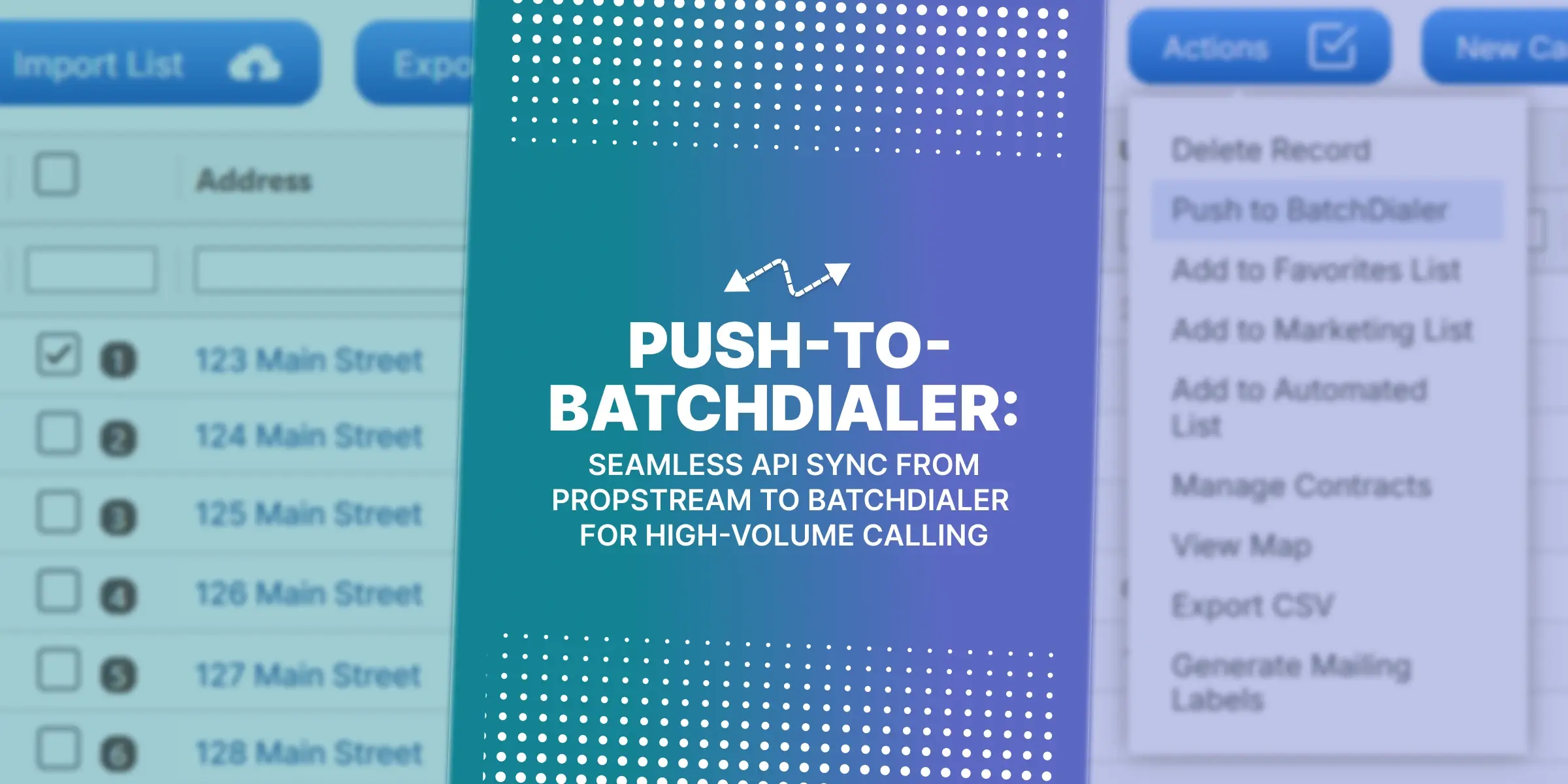 push to BatchDialer - API Sync